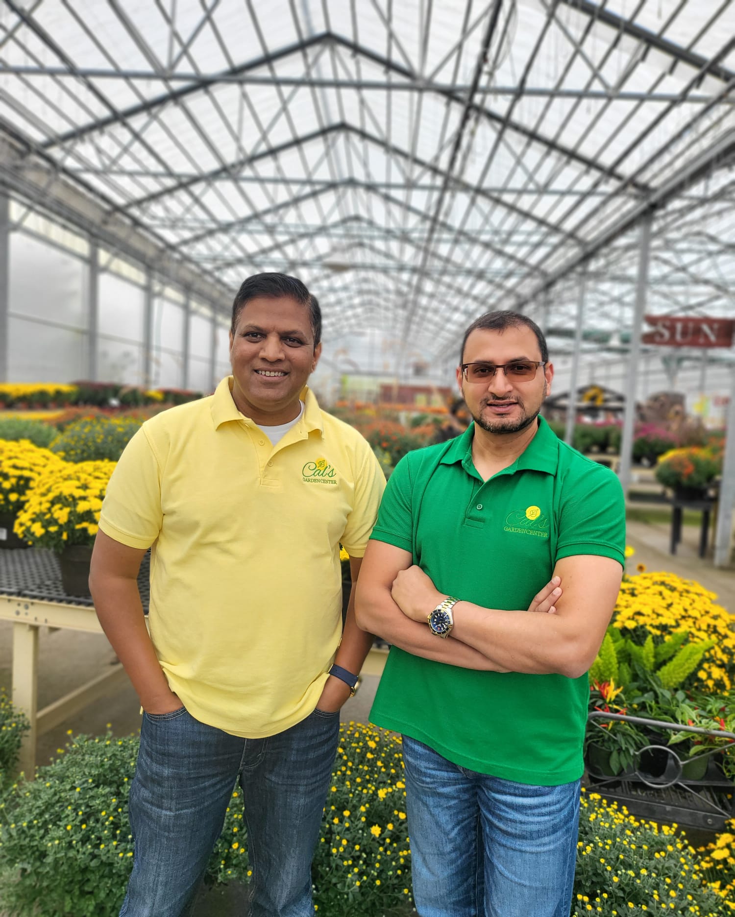 Inside Cal's Garden Center greenhouse